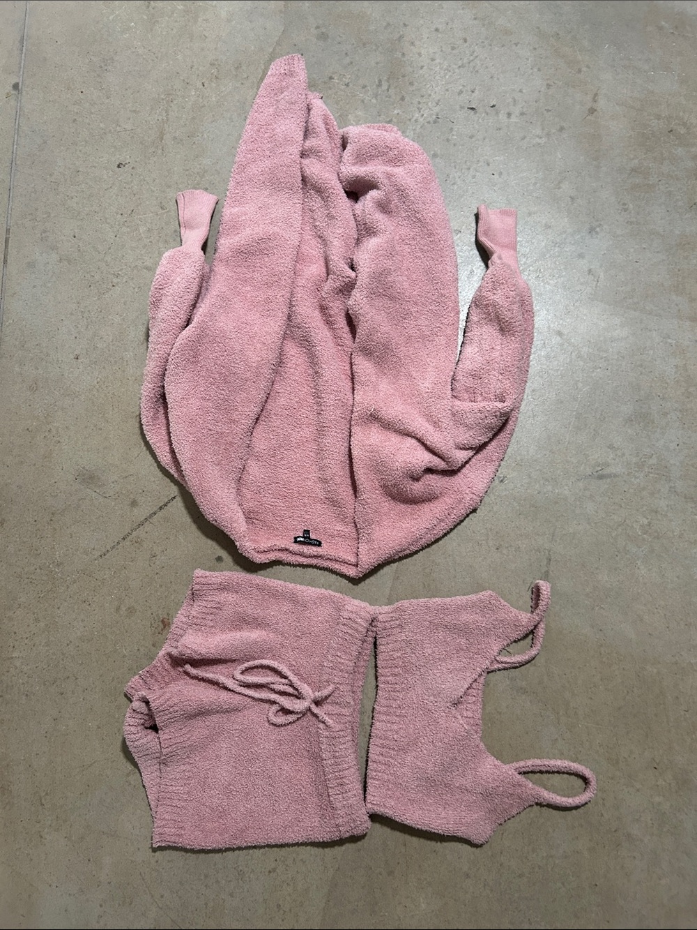 3 piece. CiY shorts, tip and soft jacket Fashion Nova Blush Pink